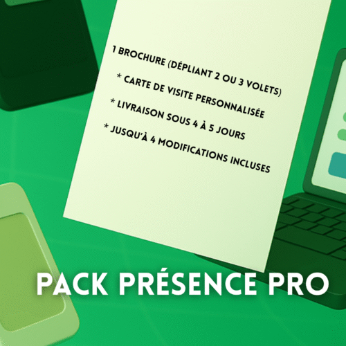 Pack Présence Pro — 159 € TTC