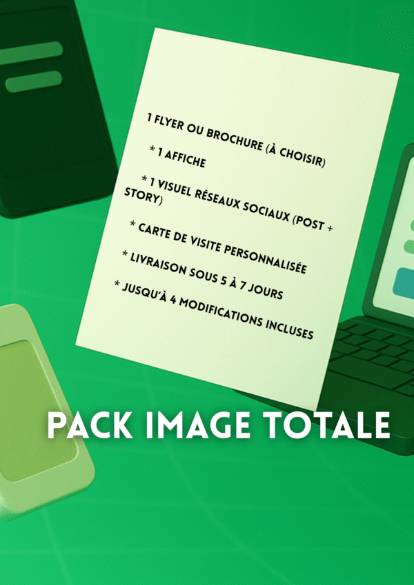 PACK FLYERS (2) Pack Image Totale — 229 € TTC